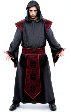 Gothic Priest Adult Plus Costume