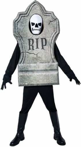 Gravestone 3D Foam Suit Adult Costume
