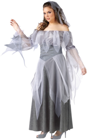 Silver Ghost Adult Plus Costume - Click Image to Close