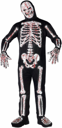 Bloody Skelebones Adult Costume - Click Image to Close