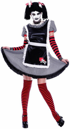 Gothic Rag Doll Adult Costume - Click Image to Close