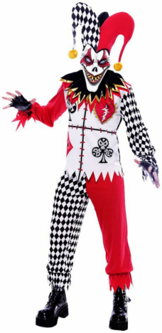 Twisted Joker Adult Costume - Click Image to Close