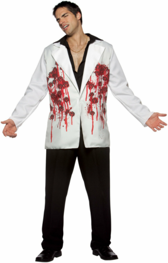 Bullets Blazer (White) Adult Costume - Click Image to Close