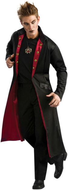 Vampire Coat Adult Costume - Click Image to Close