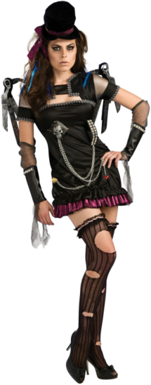 Gothic Chic Adult Costume - Click Image to Close