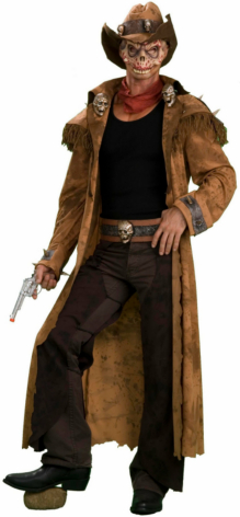 Zombie Gunslinger Adult Costume - Click Image to Close