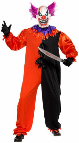 Cirque Scary Bobo The Clown Adult Costume - Click Image to Close