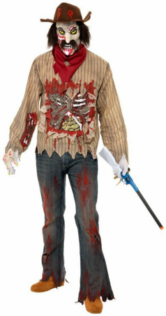 Zombie Cowboy Adult Costume - Click Image to Close