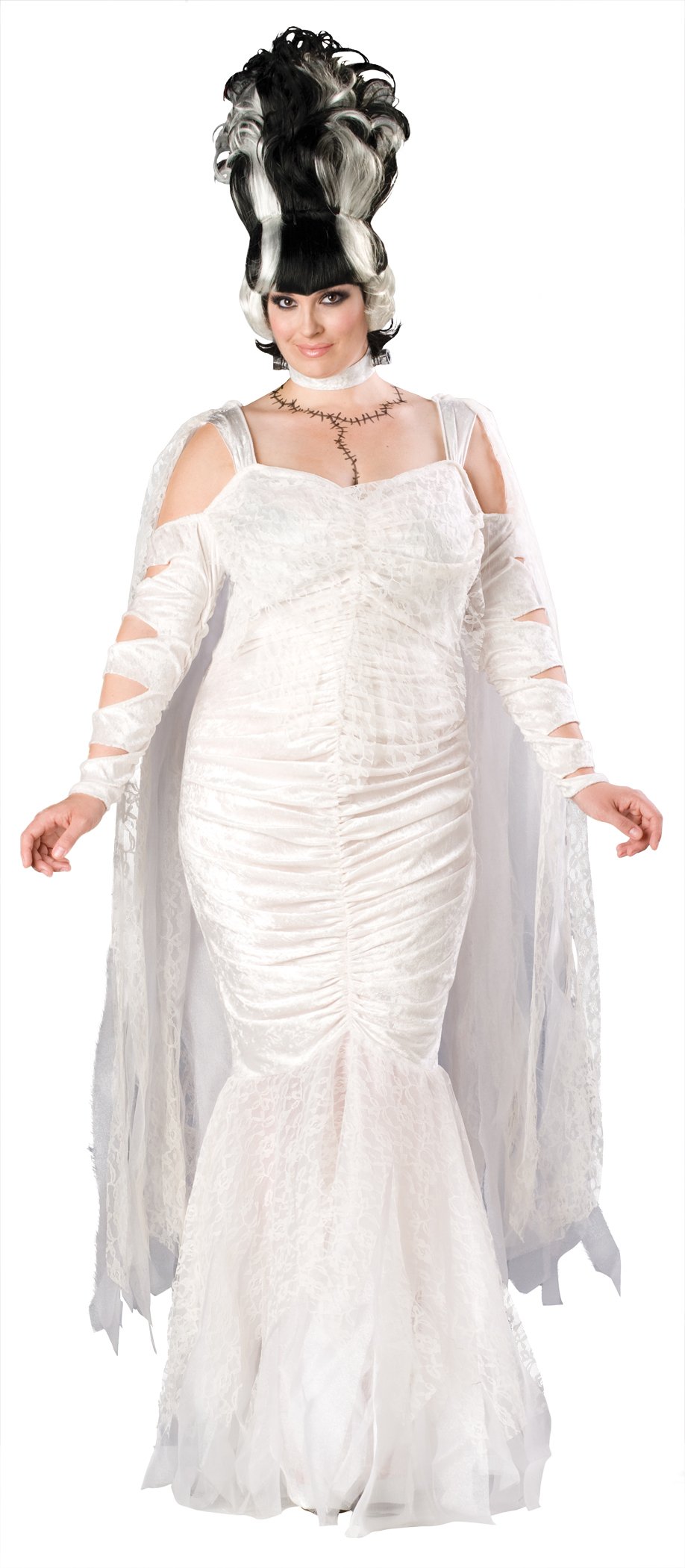 Bride Of Frankenstein Monster Elite Adult Plus Costume - Click Image to Close