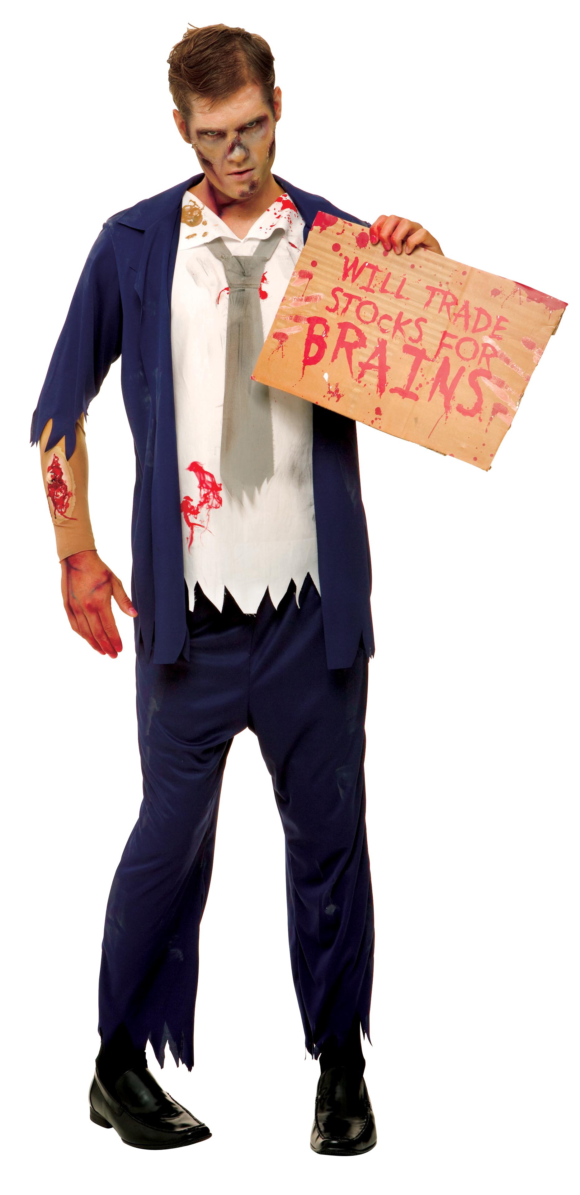 Wall St. Zombie Adult Costume - Click Image to Close