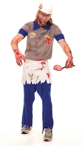 Zombie Burger Guy Adult Costume - Click Image to Close