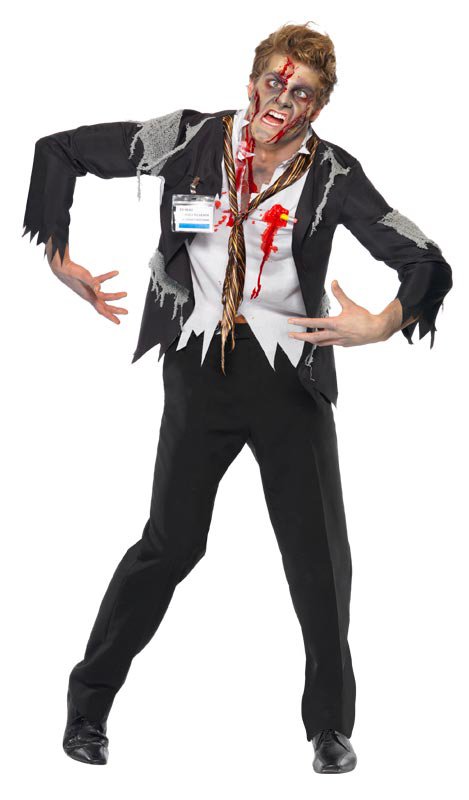 Worked To Death - Office Zombie (Male) Adult Costume - Click Image to Close
