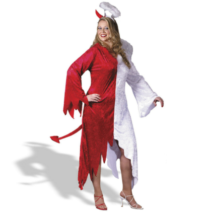 1/2 Devil, 1/2 Angel Plus Adult Costume