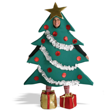 Christmas Tree with Shoe Boxes Adult Costume - Click Image to Close