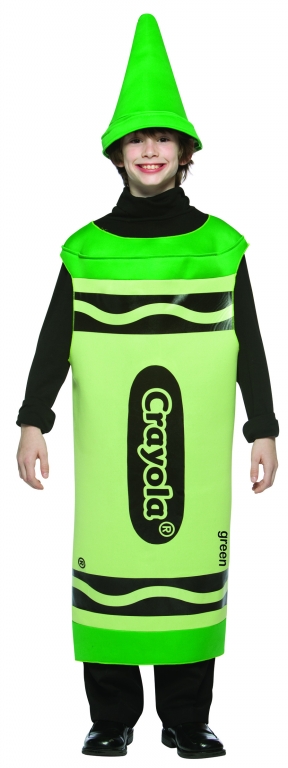 Green Crayola Crayon Costume - Click Image to Close