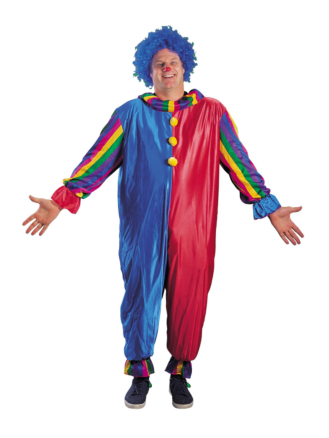 Happy Clown Adult Plus Costume - Click Image to Close