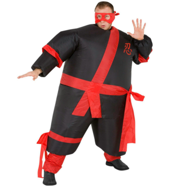 Inflatable Ninja Adult Costume - Click Image to Close