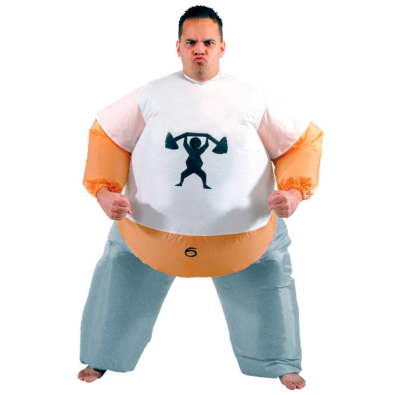 Inflatable Personal Trainer Adult Costume - Click Image to Close