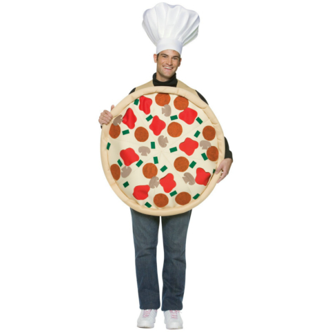 Pizza Pie Adult Costume - Click Image to Close