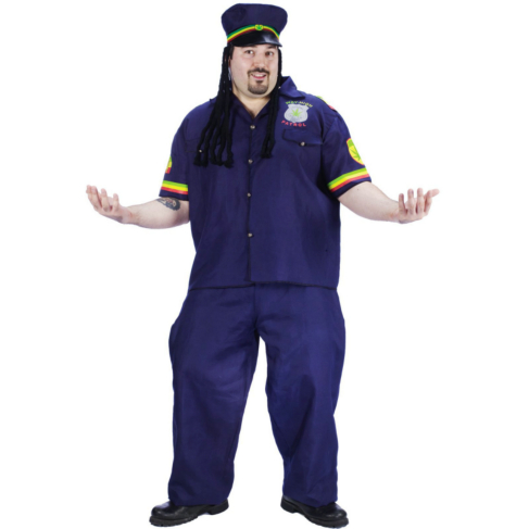 Way High Patrolman Adult Plus Costume - Click Image to Close