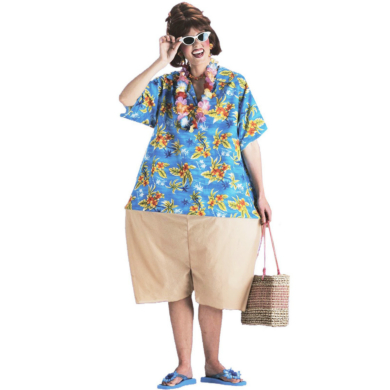 Tacky Tourist Adult Costume - Click Image to Close