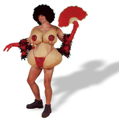 Tassle Twirling Tessie Adult Costume - Click Image to Close