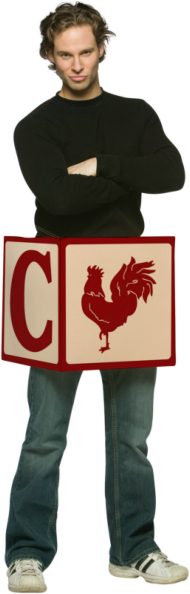 C#ck Block Adult Costume - Click Image to Close