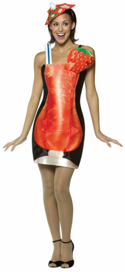 Strawberry Daquiri Adult Costume - Click Image to Close