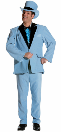 Blue Tuxedo Adult Costume - Click Image to Close