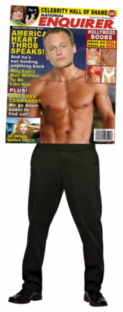 Magazine Cover - National Enquirer, Heartthrob Guy Adult Costume - Click Image to Close