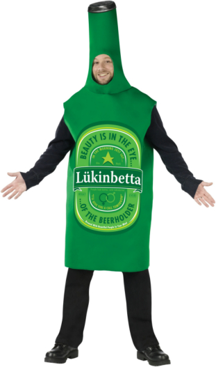 Beer Bottle (Green) Adult Costume