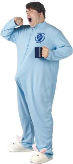 Morning Wood Adult Plus Costume - Click Image to Close