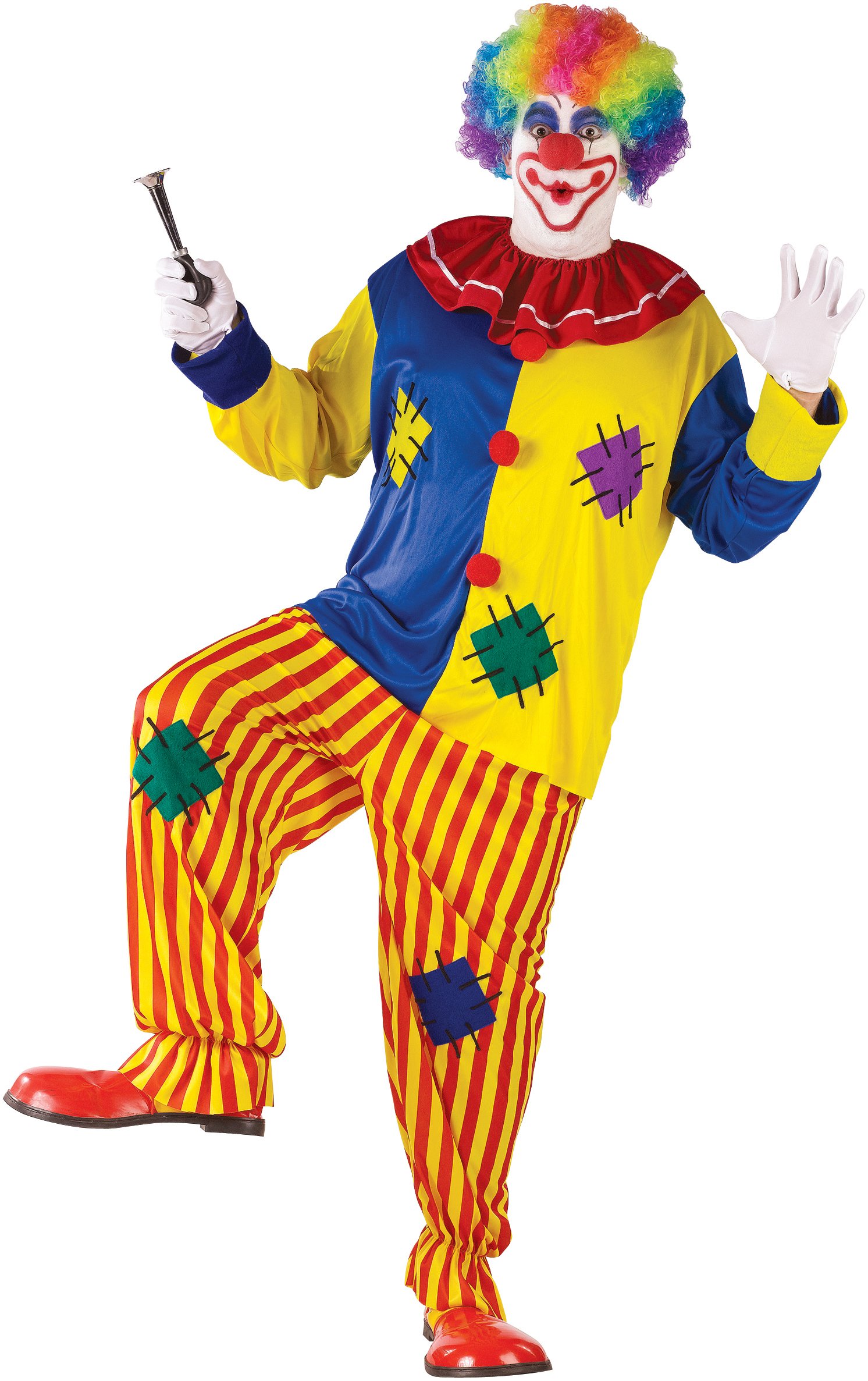 Big Top Clown Adult Plus Circus Costume - Click Image to Close