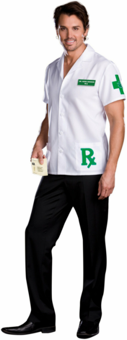 Dr. Herb Smoker Adult Costume - Click Image to Close