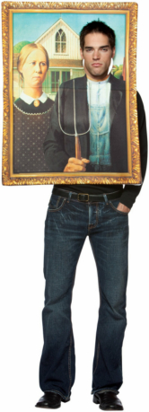 American Gothic Frame Adult Costume - Click Image to Close