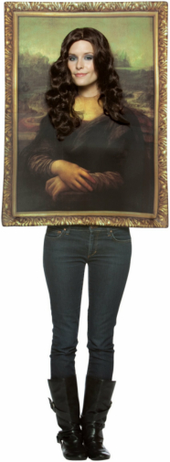 Mona Lisa Frame Adult Costume - Click Image to Close