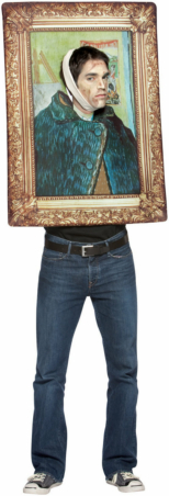 Van Gogh Self Portrait Frame Adult Costume - Click Image to Close