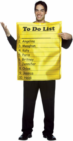 To Do List Adult Costume - Click Image to Close