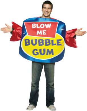 Blow Me Bubble Gum Adult Costume