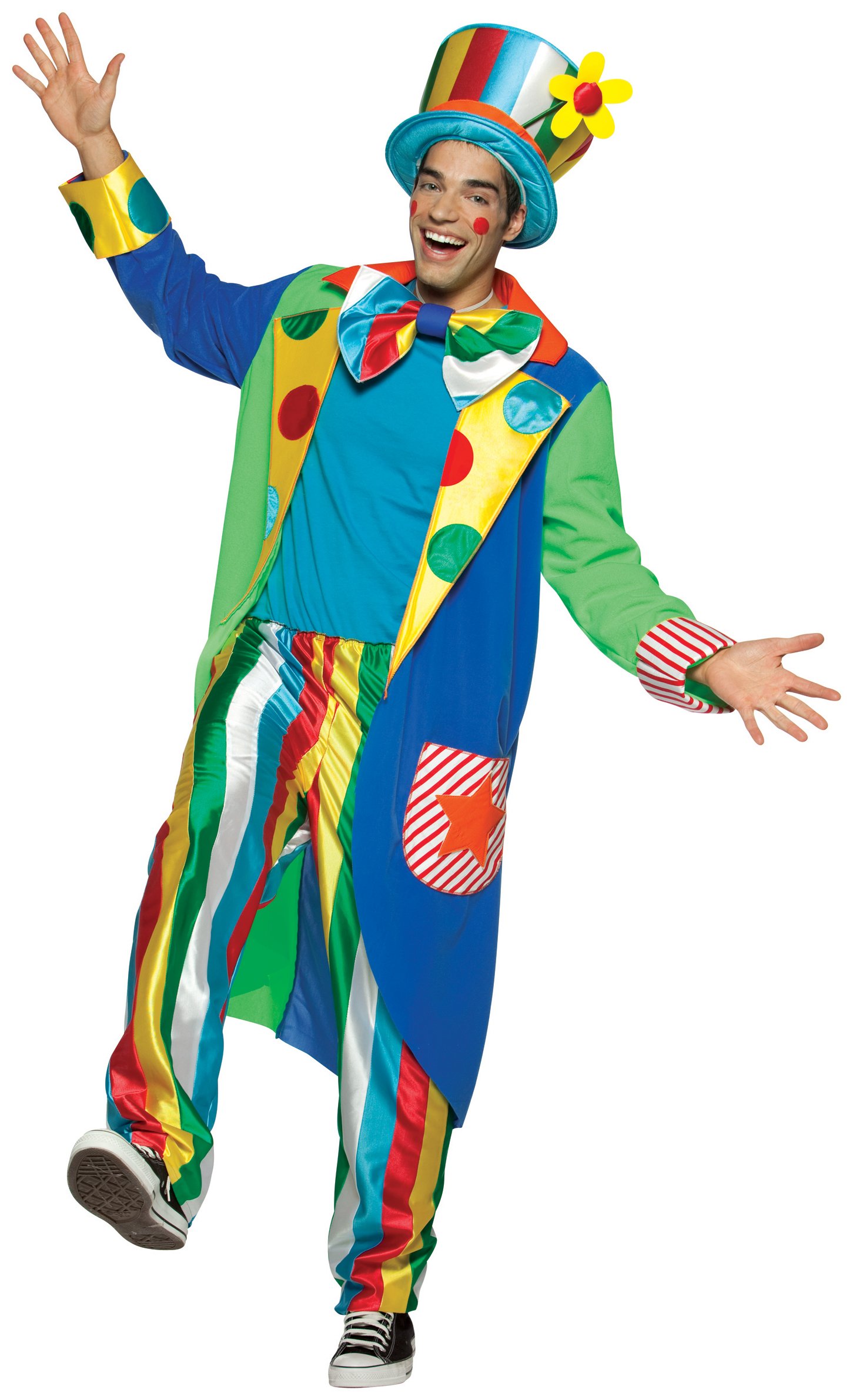 Long Coat Louie Clown Adult Circus Costume