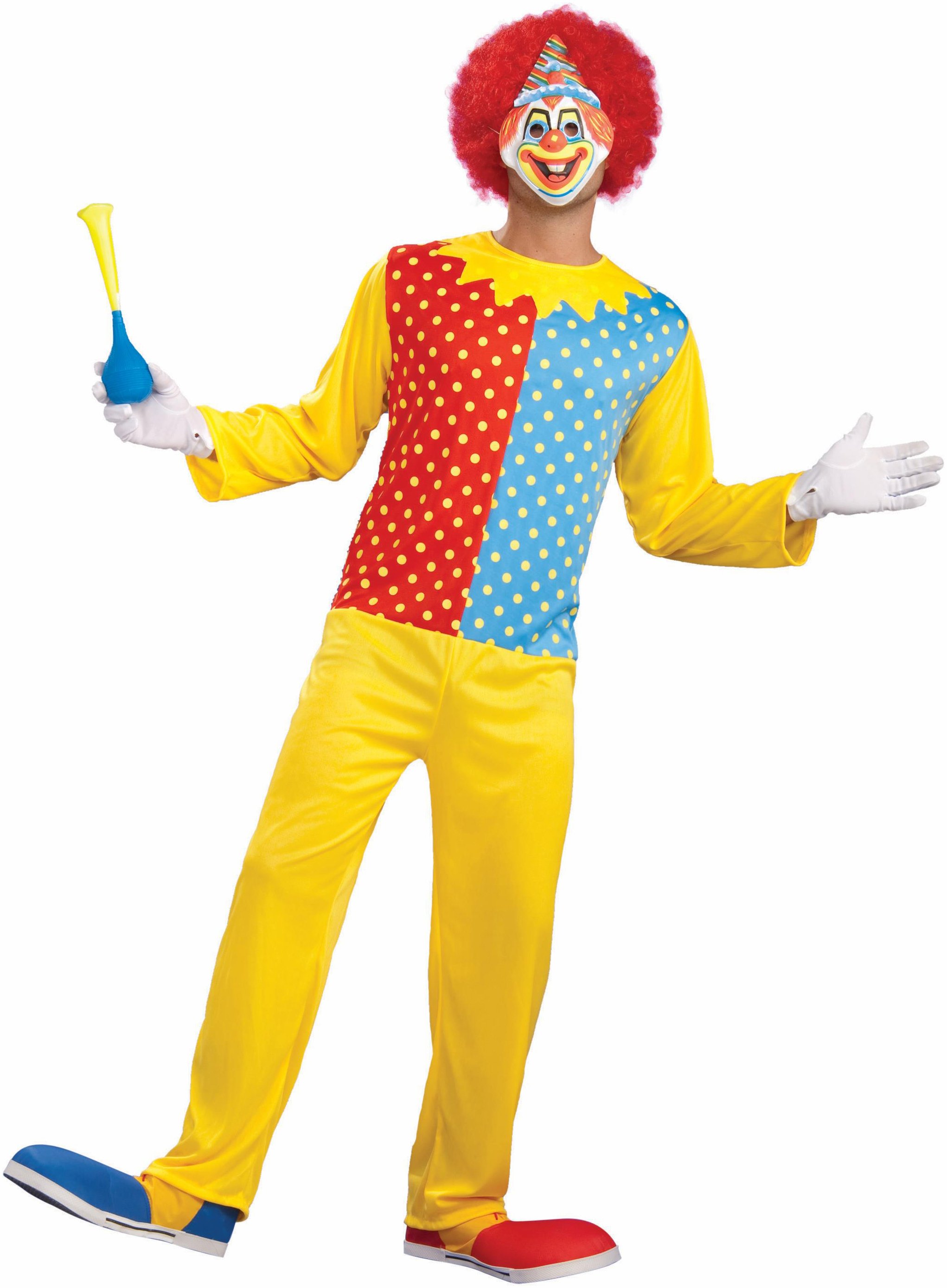 Retro Clown Adult Circus Costume