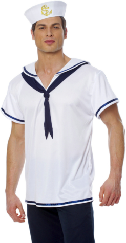 Sailor Shirt with Arms Adult Costume - Click Image to Close