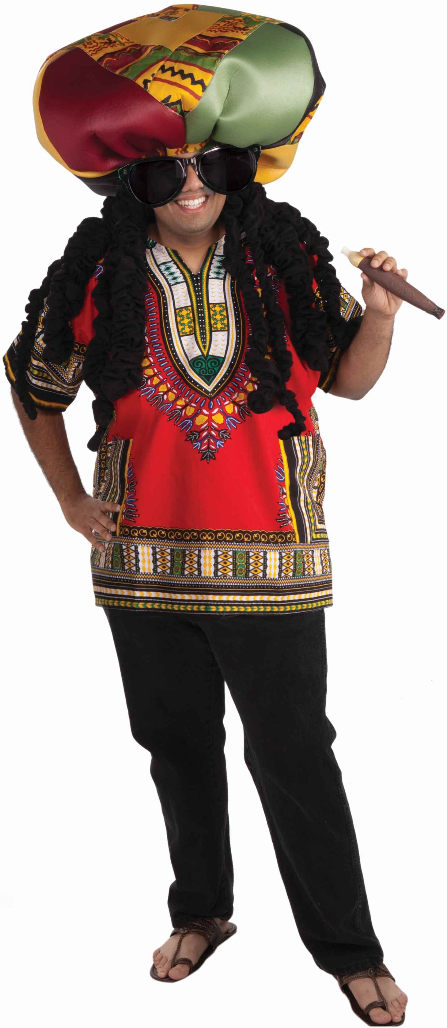 Rasta Ridiculous Adult Costume - Click Image to Close