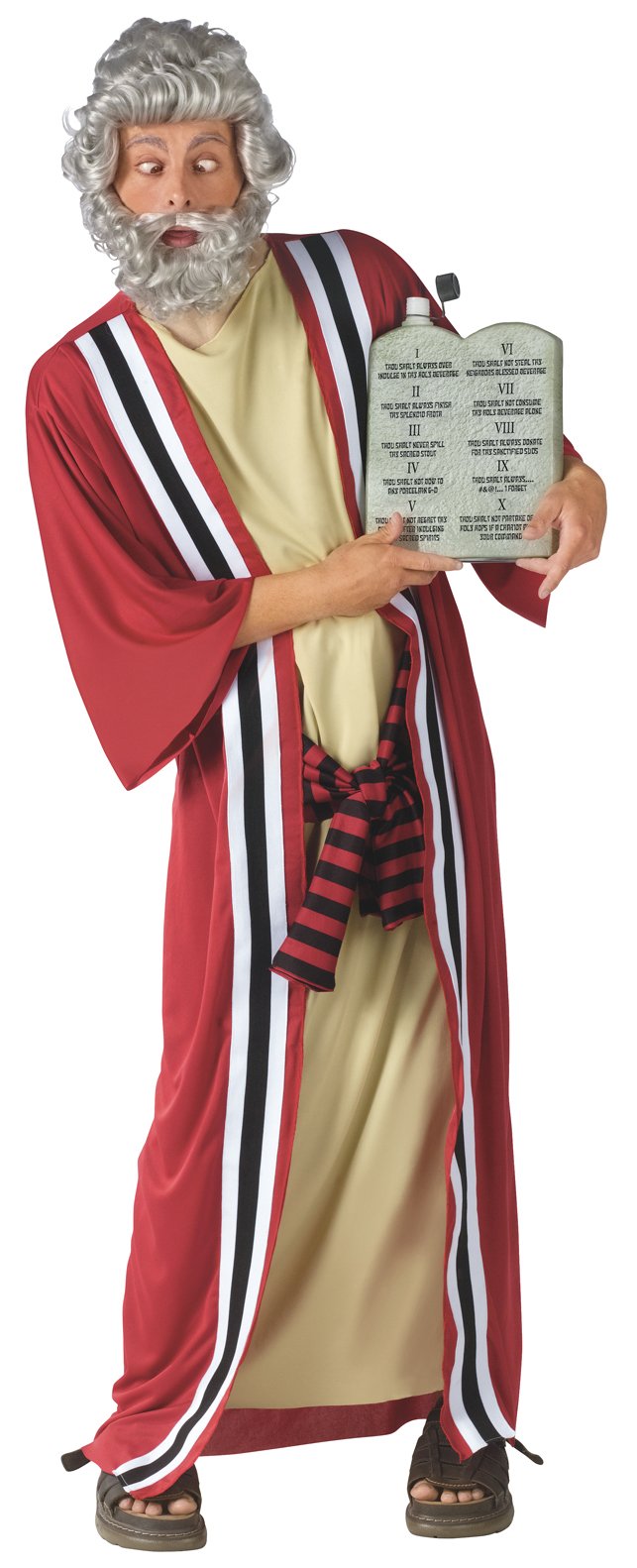 Moses & 10 Party Commandments Adult Costume - Click Image to Close