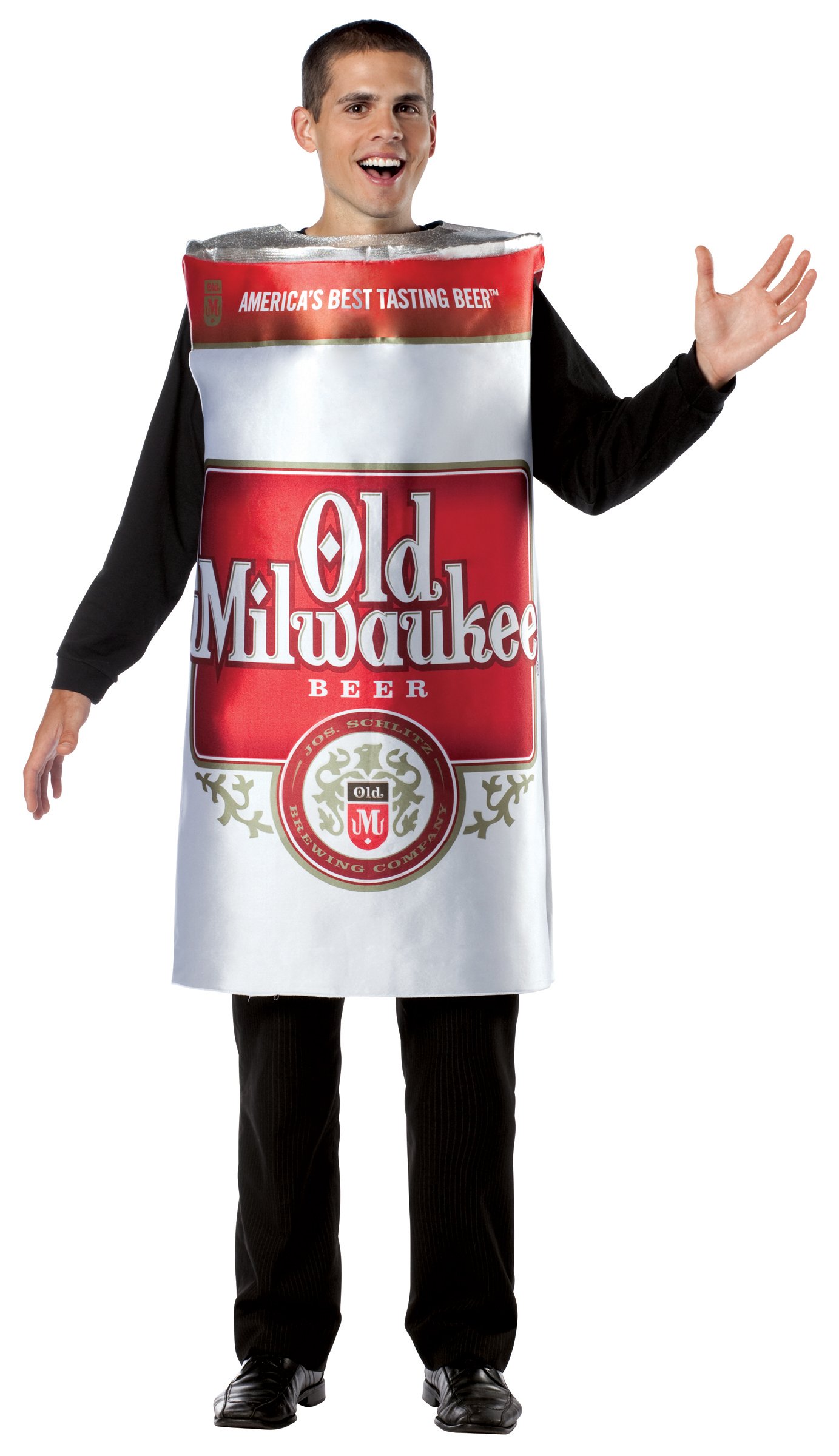 Old Milwaukee Beer Can Adult Costume - Click Image to Close