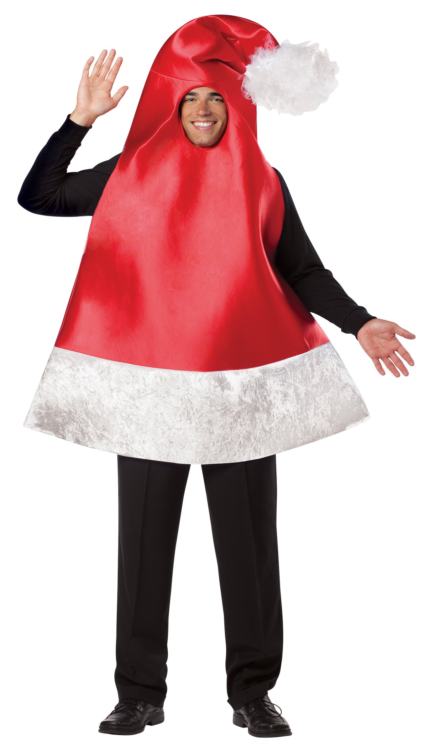 Santa Hat Adult Costume - Click Image to Close