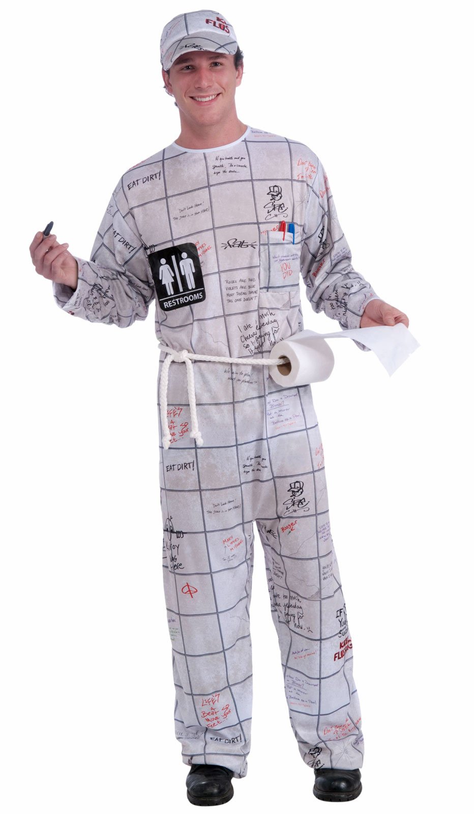 Bathroom Wall Guy Adult Costume