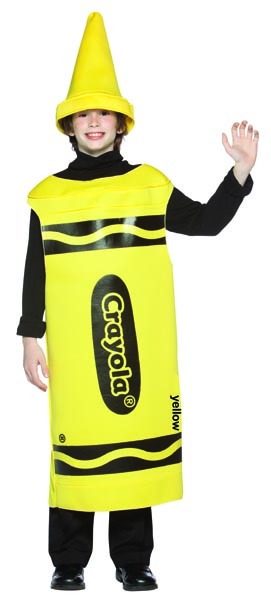 Yellow Crayola Crayon Costume - Click Image to Close