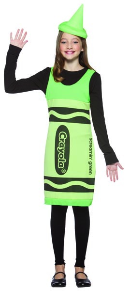 Green Crayola Crayon Costume - Click Image to Close