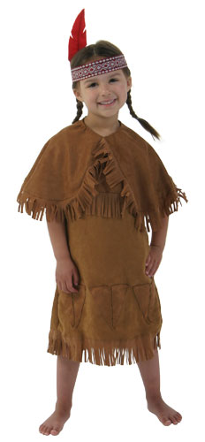 Girls American Indian Toddler Costume - Click Image to Close